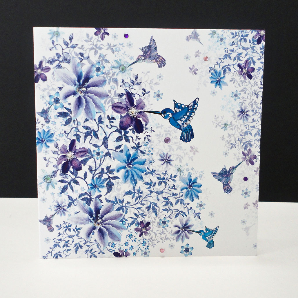 Floral Flight Card