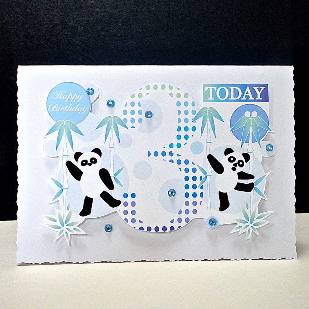 Playful Panda Birthday Card