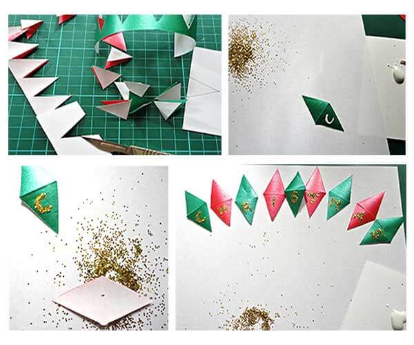 Christmas Bunting & Bauble card 2