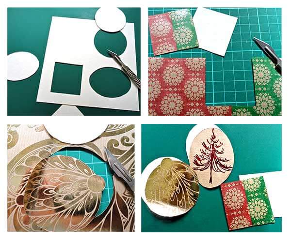 Christmas Bunting & Bauble card 3