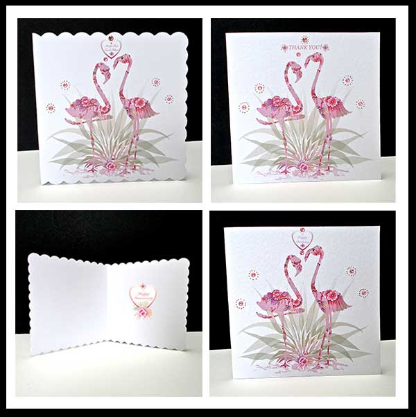 Pink Fantasy Flamingo Card 6