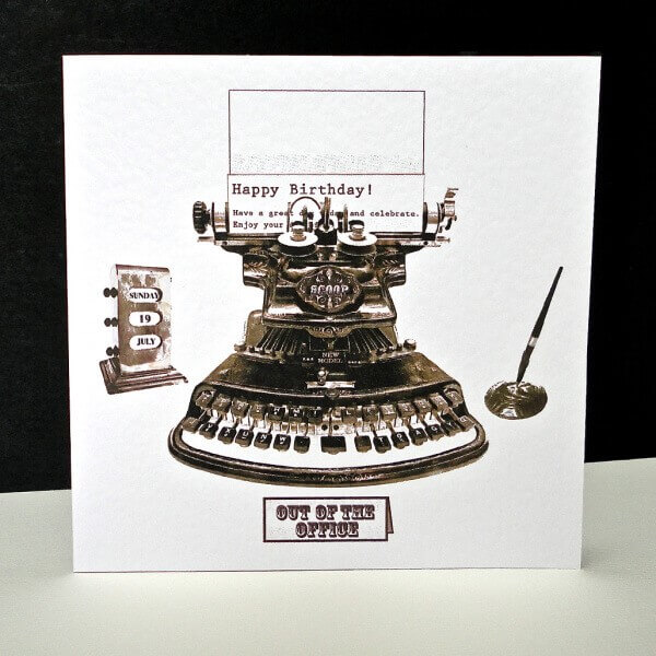 Decorque Typewriter Card