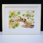 Lazy Leopard A3 Art Print