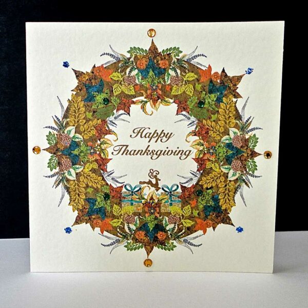 Happy Thanksgiving Garland Card