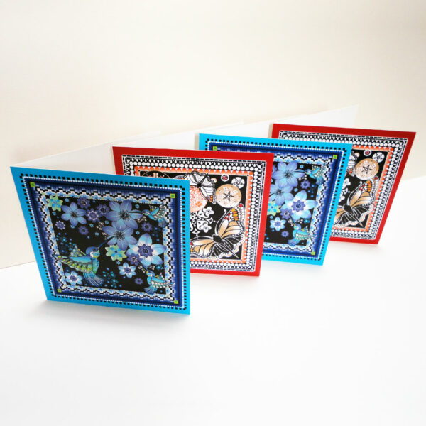 Decorque Display - Pack of Four Greeting Cards