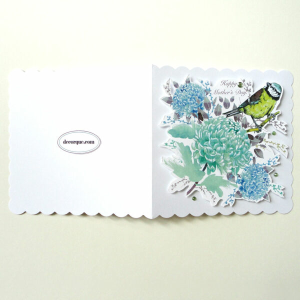 Chrysanthemum and Bird Mother's Day Card