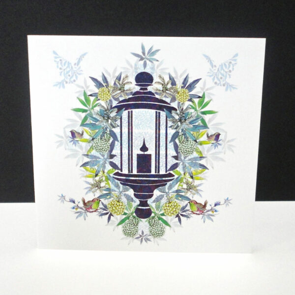 Christmas Morning Lantern Single Card