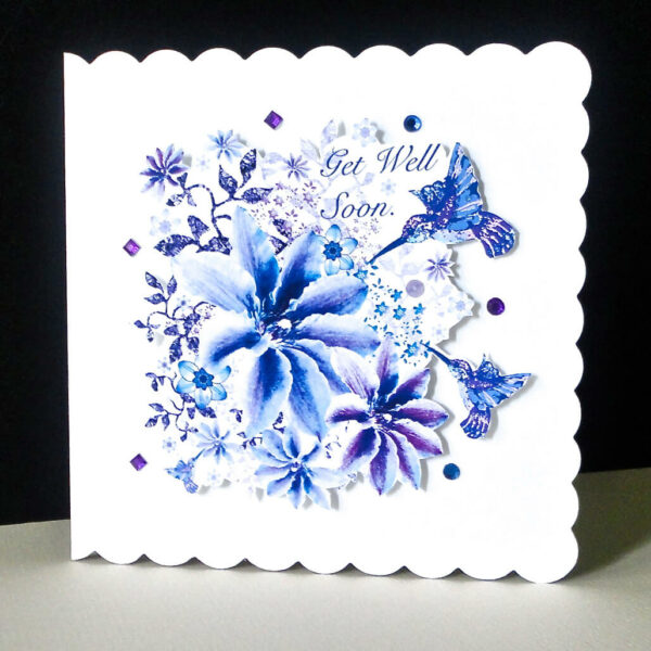 Floral Flight Get Well Soon Card