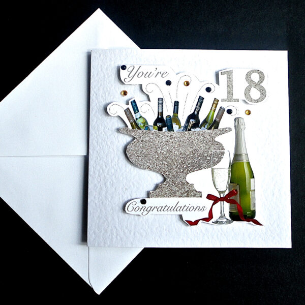 Celebration Bottles 18th Birthday Card