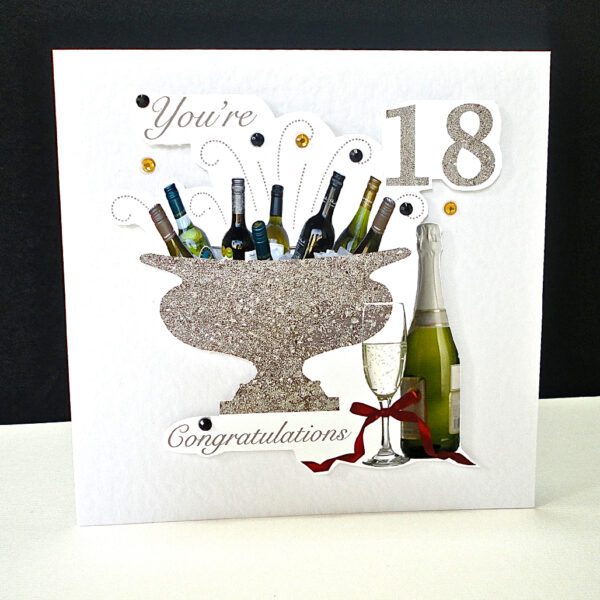 Celebration Bottles 18th Birthday Card