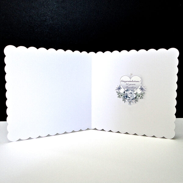 Silver Anniversary Cake Card