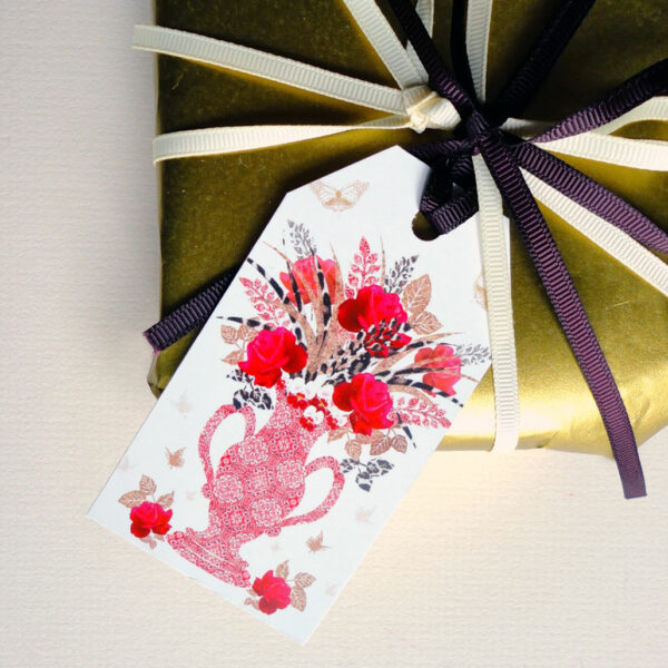 Decorque Red Rose Display - Gift Tags