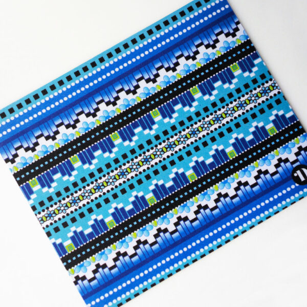 Mouse Mat - Geometric Blue Stripe