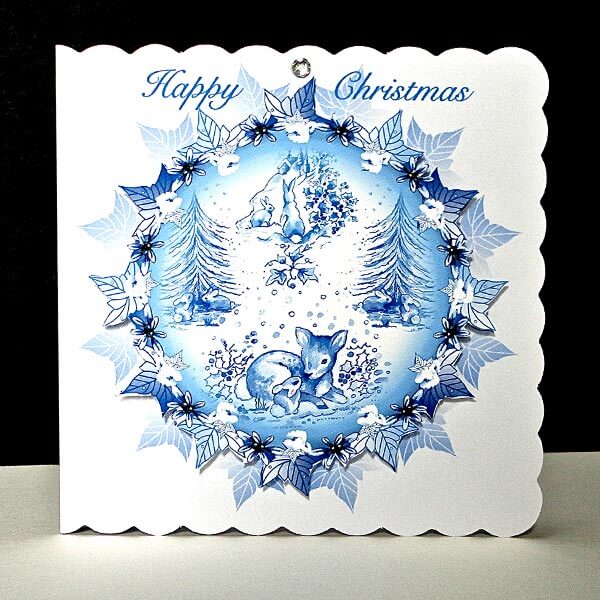 Magical White Christmas Handmade Card