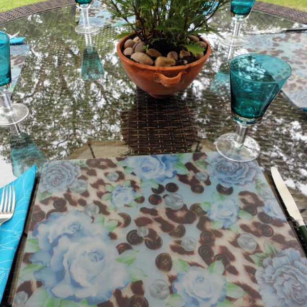 Two Blue Skin Heaven Plastic Placemats