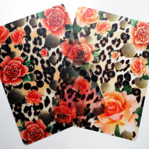 Two Orange Skin Heaven Plastic Placemats