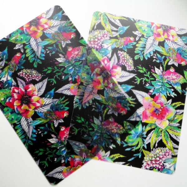 Two Company of Parrots Plastic Placemats