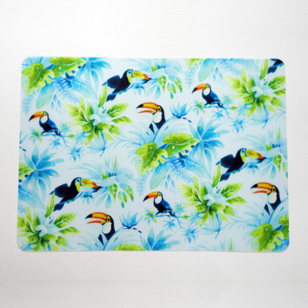 Two Tropically Toucan Plastic Placemats