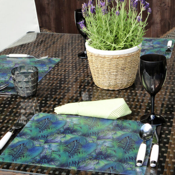 Two Tropical Forest Plastic Placemats