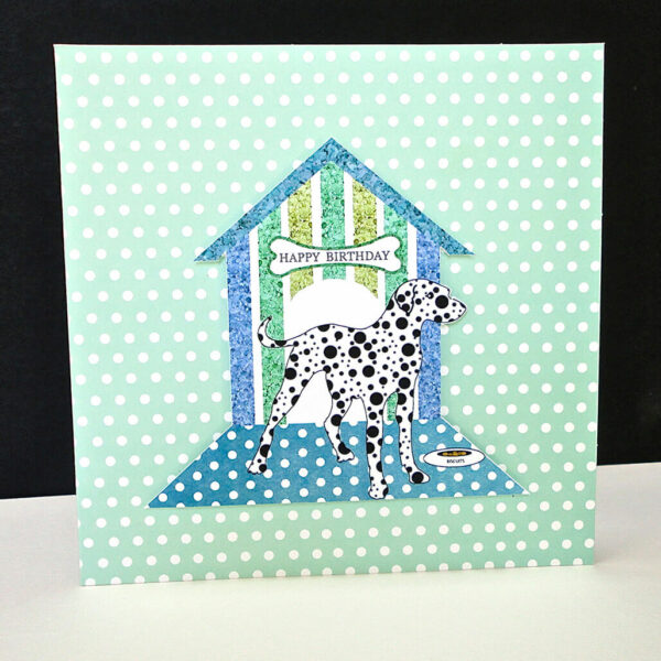 Polka Dot Dalmatian Happy Birthday Card