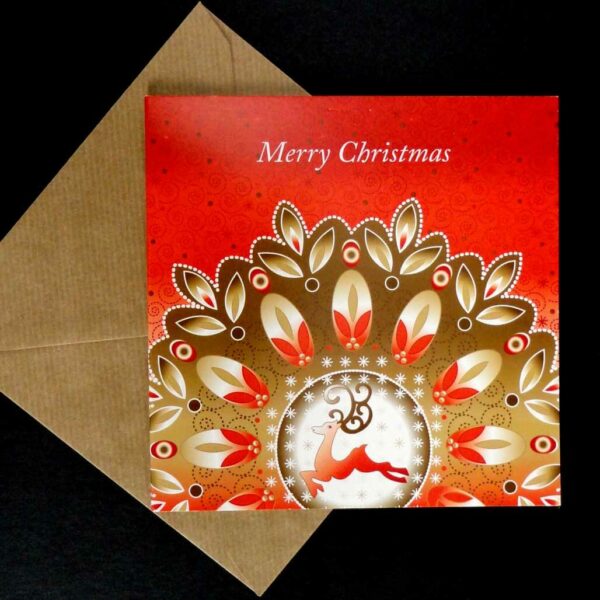 Reindeer Sparkle Christmas Card