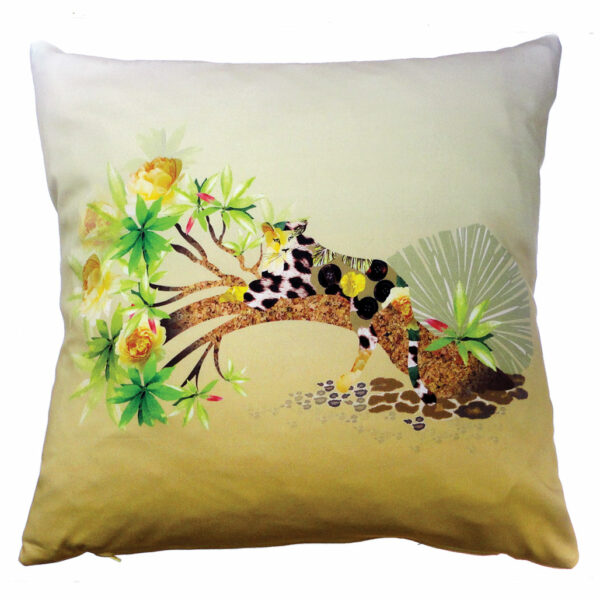 Lazy Leopard Cushion