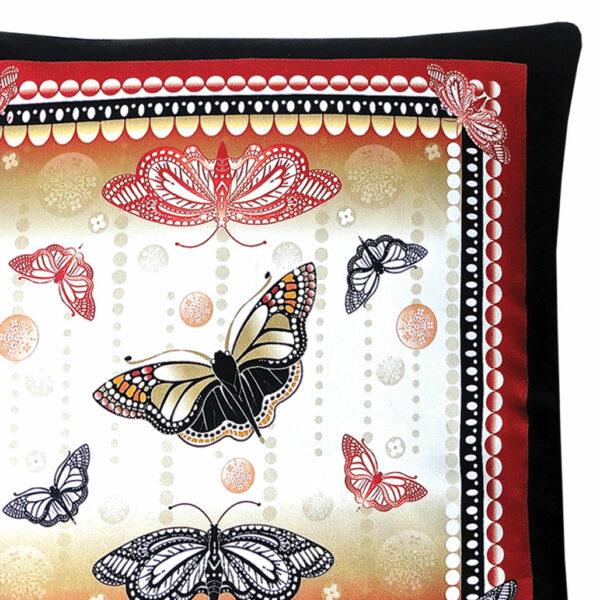 Red and Black Butterfly Cushion