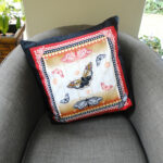 Red and Black Butterfly Cushion