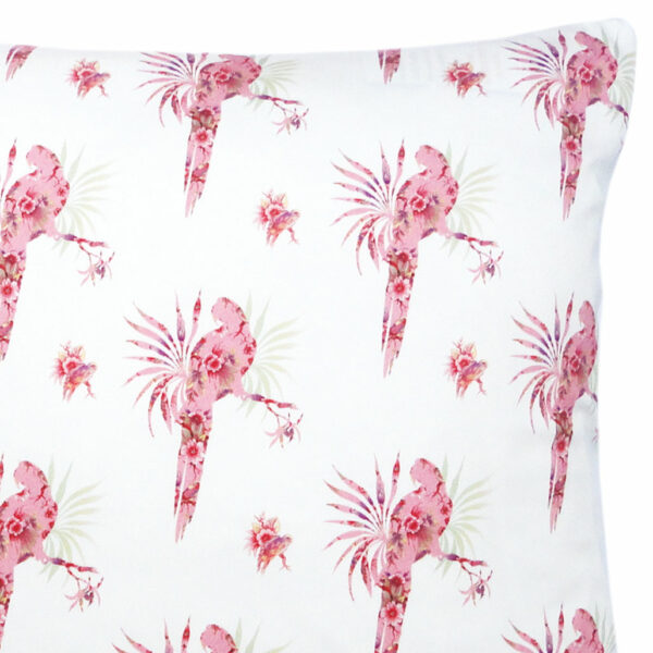 Pink Paradise Spaced Parrot Cushion