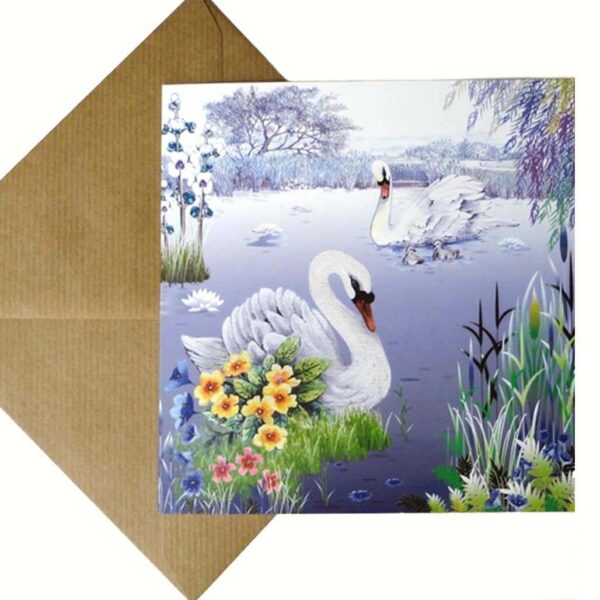 Swans Lake Card