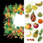 Hand Painted Tropical Fruit Feast - Your Special Birthday Card - Image 2