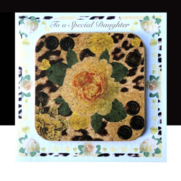 Yellow Rose & Skin Daughter- Coaster Card