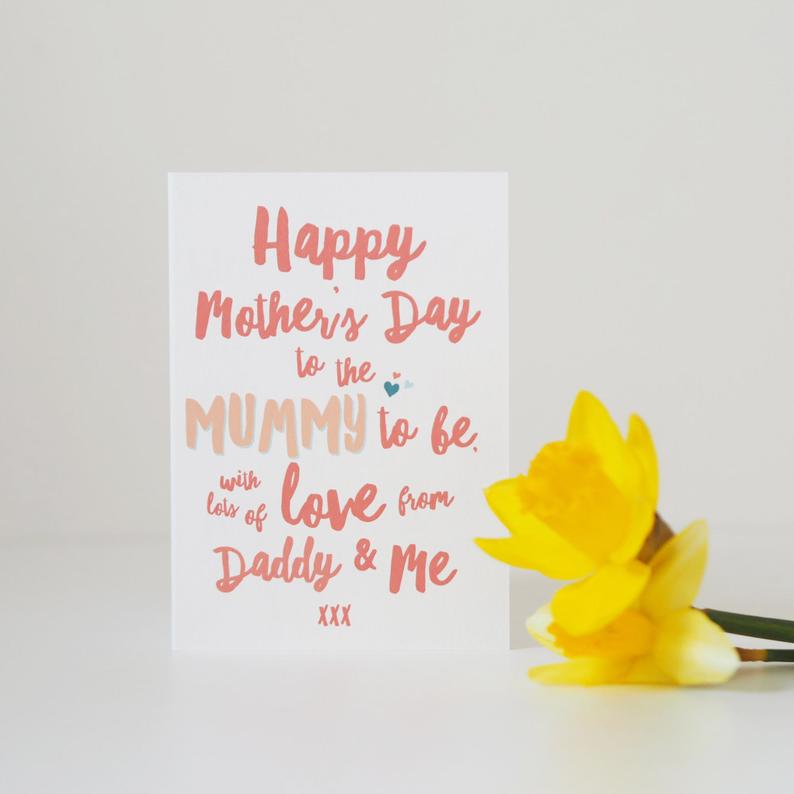 Mummy To Be Mother's Day Card  Mum To Be  Mother's image 1