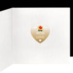 A Happy Valentine's Day- Birds of Paradise Handmade Card - Image 2