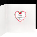 A Luxury Happy Valentines Day - My Wonderful Wife - Red Roses Handmade Card - Image 2