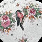 A Happy Birthday- Bullfinch and Roses Handmade Card - Image 2
